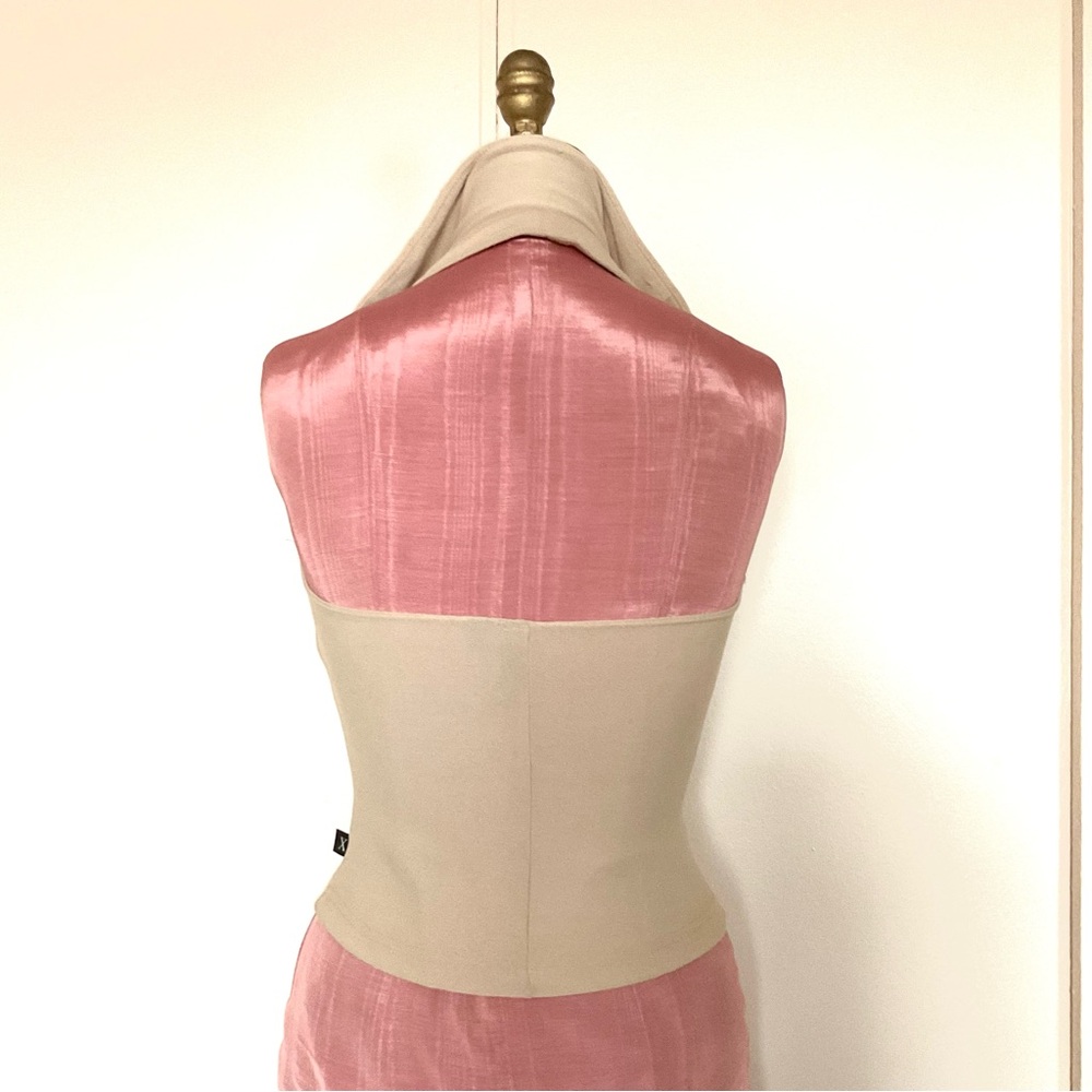 Halter Top XOXO with collar in Sand Dune SZ S - Picture 4 of 5